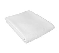 Dessus de lit Jacquard 180x250 cm CAMARGUE coton et polyester blanc