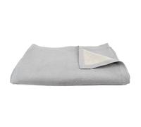 Dessus de lit Jacquard 180x250 cm PERIGORD piqué coton gris perle