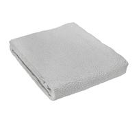 Dessus de lit Jacquard 230x250 cm CAMARGUE coton polyester gris perle