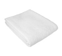 Dessus de lit Jacquard 230x250 cm GUETHARY coton et polyester blanc