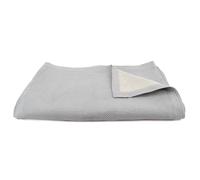 Dessus de lit Jacquard 230x250 cm PERIGORD piqué coton gris perle