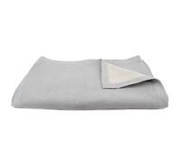 Dessus de lit Jacquard 270x250 cm PERIGORD piqué coton gris perle