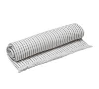 Dessus de lit mousseline de coton 260x240 cm IMANI blanc neige caviar