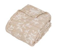 Dessus de lit Nuvia beige lin 260x240cm - Atmosphera Créateur d'intérieur