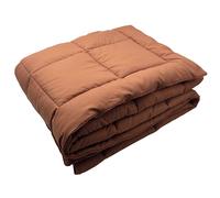 Dessus de lit polyester microfibre 240x220 cm LAZY orange ocre 150 g/m2