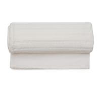 Dessus de lit SILOE pur coton fil teint 350 g/m² 260x240 cm blanc neige