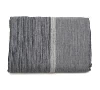 Dessus de lit ZAGORA pur coton 250 g/m² 260x240 cm noir granit