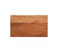 Dessus de table 50x20x3,8 cm rectangulaire bois massif d'acacia, dessus de table en bois, dessus de table basse, dessus de table à manger 370944