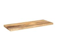 Dessus de Table 70 x 20 x 2,5 cm Rectangulaire en Bois de Manguier | Bois massif, surface lisse, design rustique, nettoyage facile, usage maison ou commercial, plateau unique