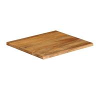 Dessus de Table Bois Manguier Massif 40x40x3,8 cm Bord Vivant | Bois tropical durable, plateau multifonction, bord naturel rustique, entretien chiffon humide, pièce unique, usage maison ou