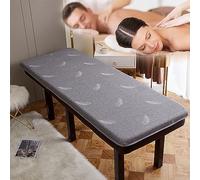 Dessus de table de massage en mousse à mémoire de forme avec design antidérapant, 5 cm d'épaisseur, pour lit spa, accessoires de lit idéal pour le camping et les voyages, taille S (60 x 180 cm) - Gris