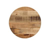 Vidaxl Dessus De Table Ø 50x3,8 Cm Rond Bois Massif De Manguier Brut Multicolore