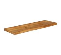 Dessus de Table en Bois de Manguier Massif, Bord Vivant, 100 x 40 x 3,8 cm | Bois dur tropical robuste, veinage unique, entretien simple, adaptable à divers pieds, variations naturelles de teinte et