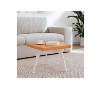 vidaXL Dessus de table 50x50x4 cm carré bois massif de hêtre Marron