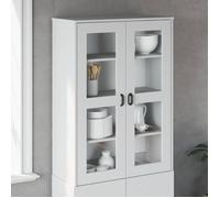 Dessus pour Buffet/Placard/Commode - 1 PC - pour Salon/Cuisine - VIKEN blanc bois d'ingénierie 80x35x110 cm - A5654