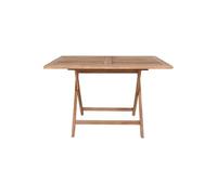 DESTIN - Table Jardin Rectangulaire 120cm Teck Naturel -