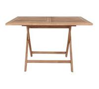 DESTIN - Table Jardin Rectangulaire 120cm Teck Naturel - Altobuy Beige G
