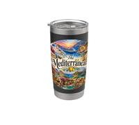 Destinations de croisière en Méditerranée, Palerme, La Valette, Europe Gobelet isotherme en acier inoxydable double paroi