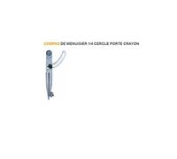 Déstock - Compas de menuisier 1/4 Cercle Porte crayon Longueur 310mm