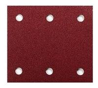 10 feuilles abrasives Makita velcro 114 x 102mm (6 trous)