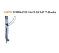 Déstock - Compas de menuisier 1/4 Cercle Porte crayon Longueur 310mm