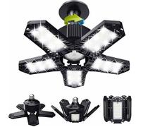 Déstockage Lot de LED de garage - 120 W - 12000 lm - Lampe d'atelier - Plafonniers déformables - Panneaux E26/E27 -1 lampes TRIMEC