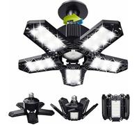 Déstockage Lot de LED de garage - 120 W - 12000 lm - Lampe d'atelier - Plafonniers déformables - Panneaux E26/E27 -1 lampes