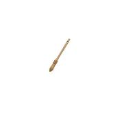 Outifrance Pinceau à rechampir SAVY Fibres Perfect, manche bois poncé, virole cuivrée, N°0 Ø18 mm