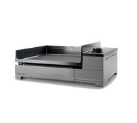 Forge Adour Plancha électrique Premium E45 I 2500 W Plaque fonte émaillée 53,5x40,5cm Inox