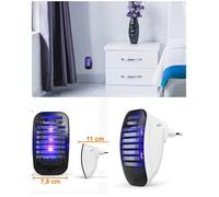 Destructeur d’insectes électrique - LIVOO - 3 LED UV - Intérieur - Jusqu'à 20 m² - Alimentation secteur