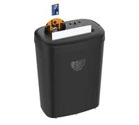 Destructeur de documents 12 feuilles coupe croisée broyeur silencieux 6 4L pour bureau maison détruit papiers CD cartes