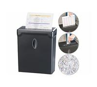 : Destructeur de documents A4 coupe croisée avec réservoir 10 L
