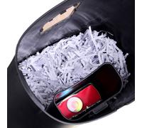 Destructeur de documents Activejet ASH-1201D. Noir. Argent