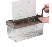 Destructeur de documents Protection des données Destructeur de documents | Destructeur de papier manuel personnel pour maison, bureau, école, université, dortoir d'étudiant, appartement, protection de