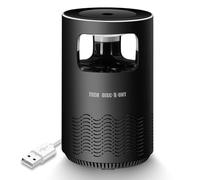 Destructeur de Moustiques USB 5W Faible consommation d'énergie Lampe UV Sécurité Technologie Physique 20 m carré Intérieur Noir