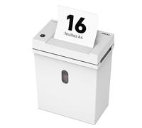 Destructeur de Papier Ideal Shredcat 8200, Coupe Droite 4 mm, Niveau de sécurité P-2, 16 Feuilles, 21 litres, Puissant