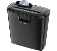 Destructeur de papier pour la maison et le bureau - Destructeur de documents avec corbeille de 13 litres - Destructeur de papier pour 8 feuilles à la fois - Noir