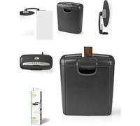 Destructeur Déchiqueteuse 190w 10l 6x A4 Pages + Porte Copie Ergonomique Document N 1 1.5kg Noire