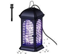 Destructeur d'insectes électrique - 11 W - Lumière UV - 360 ° - pour l'intérieur et l'extérieur - avec Brosse de Nettoyage - Plug in - Répulsif Contre Les moustiques et Les Mouches - Noir