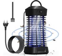 Destructeur d'insectes électrique - 20 W - 4500 V - Avec lumière UV - Pas de produits chimiques toxiques - Efficace pour réduire les insectes volants - Pour l'intérieur des chambres et des jardins