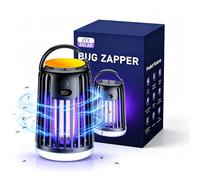 Destructeur d'insectes électrique à LED - Piège à moustiques solaire - Lampe UV à 360° - Pour l'intérieur et l'extérieur - IPX4 - Anti-insectes - Pour camping, chambre à coucher, cuisine, camping-car