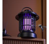 Destructeur d'insectes électrique - Lampe anti-moustiques avec lumière LED - Piège à mouches électrique - Pour moustiques, mites, mouches, araignées (1)