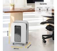 Destructeur Fellowes LX201 - coupe micro