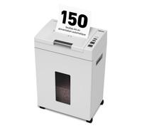 Ideal Shredcat 8291 Destructeur Auto-Alimentation jusqu'à 150 Feuilles, Coupe Particules P-4, Conforme RGPD, détruit Papier avec agrafes et Cartes de crédit, Silencieux et Compact