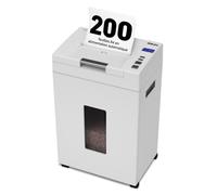 Ideal Shredcat 8292 Destructeur avec Auto-Alimentation, Coupe croisée 4x10 mm (jusqu'à 200 Feuilles, Niveau de sécurité P-4, Conforme RGPD, détruit également Les Cartes de crédit, agrafes)