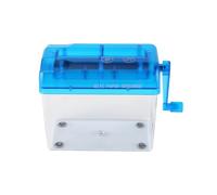 Destructeur Manuel, A6 Destructeur De Papier à Manivelle Portable Mini Outil De Coupe De Papier Document Machine De Découpe Droite Papeterie De Bureau pour école Bureau Maison(Bleu)