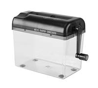 Destructeur Manuel, A6 Shredder Mini Documents Portable Déchiqueteuses | Coupe Document Machine Découpe Droite Papeterie Outil Bureau École Maison Bureau Lettres Famille Factures Gris Transparent