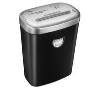 Fellowes Destructeur de documents 53C – Coupe croisée, Sécurité 4, 10 feuilles, 23 L, CD/cartes, Noir