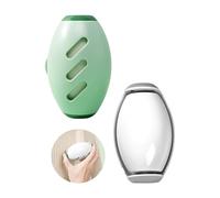 Desuibao Lot de 2 balles anti-peluches en gel lavables et réutilisables, mini rouleau de voyage portable, outil d'épilation de chien et chat pour vêtements, tapis, meubles, canapé, voiture, blanc et