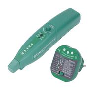 Détecteur Automatique de Disjoncteur Testeur de Prise Électrique et Circuit 110-250V avec Lampe de Poche Signalisation Sonore et Lumineuse